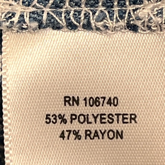 Floral Handkerchief Hem Burnout Blue Gradient Boho Tunic Top Flowy Size S - Picture 6 of 6